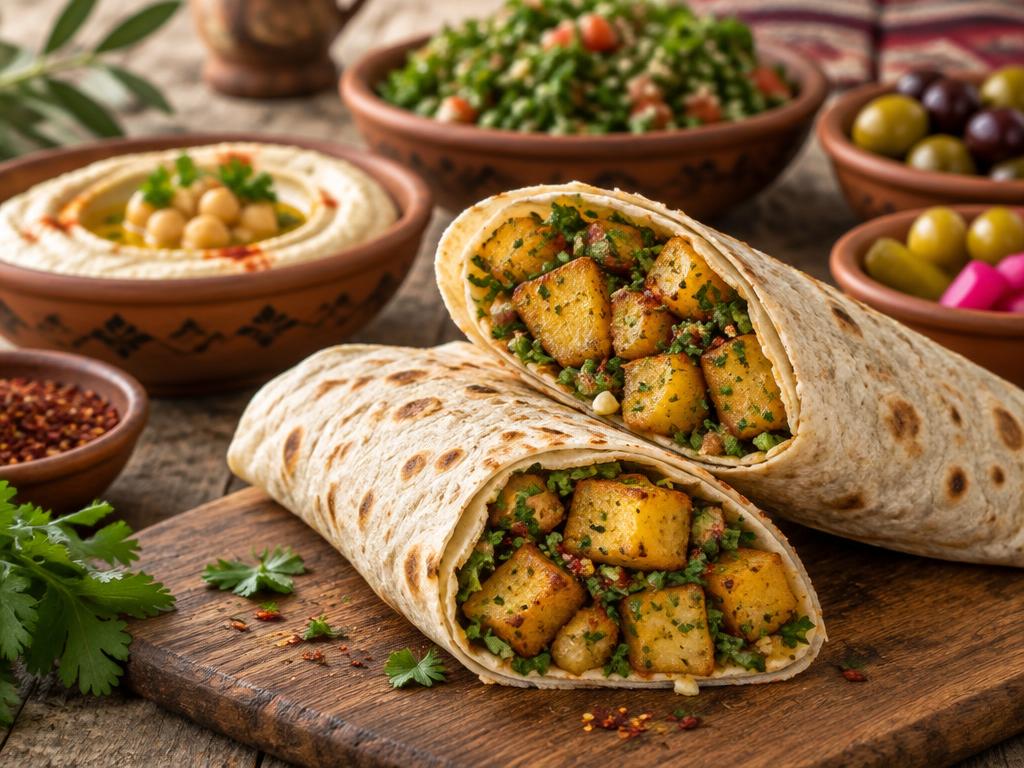 ساندويش مفركة بطاطا