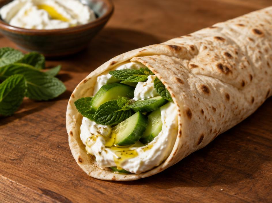 ساندويش لبنة